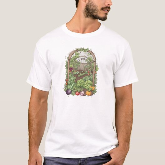 Veggies 13 Gartenarbeit, Geschenk, Gemüse, Gärtner T-Shirt (Vorderseite)
