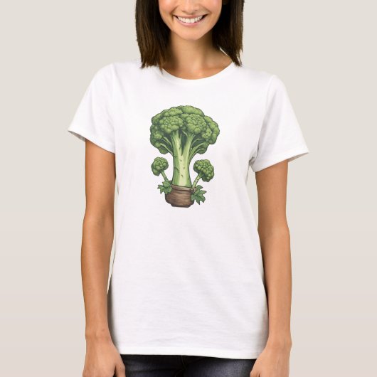 Veggies 3 Brokkoli, Brokkoli, Gemüse, Garten T-Shirt (Vorderseite)