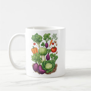 Veggies 4 Gartenarbeit, Geschenk, Gemüse, Gärtner Kaffeetasse