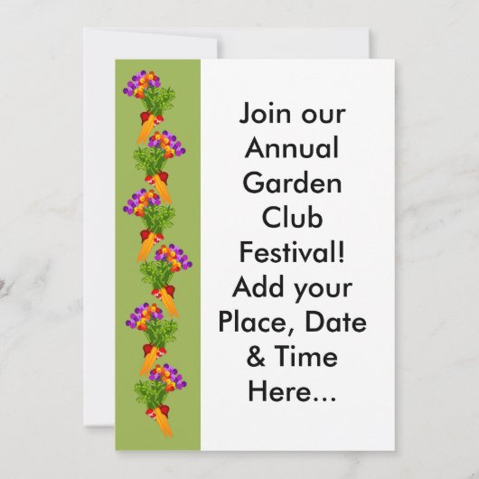 Veggies & Blume, Garden Club Einladung (Rückseite)