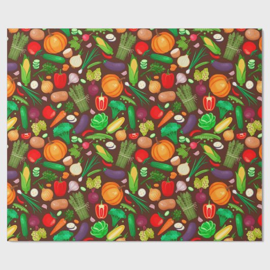 Veggies Geschenkpapier (Flach)