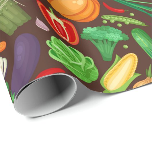 Veggies Geschenkpapier (Rolleneckpunkt)