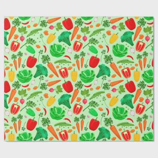 Veggies Geschenkpapier (Flach)