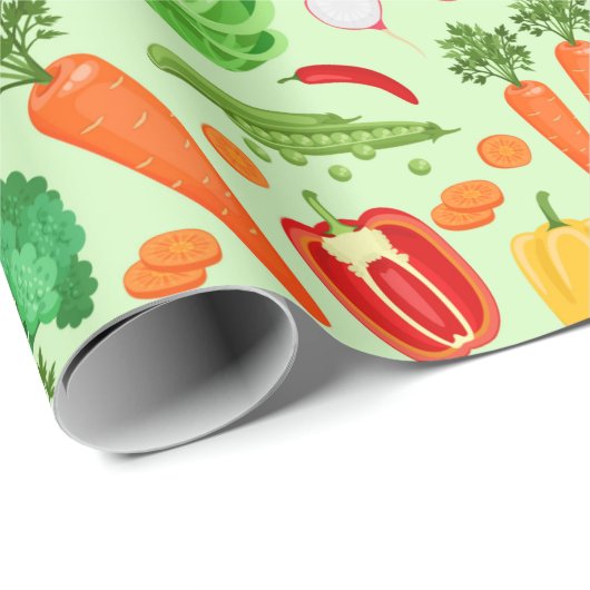 Veggies Geschenkpapier (Rolleneckpunkt)