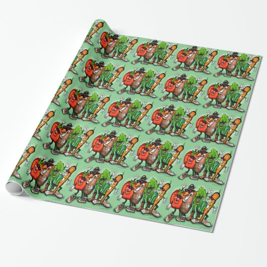Veggies Geschenkpapier (Ungerollt)