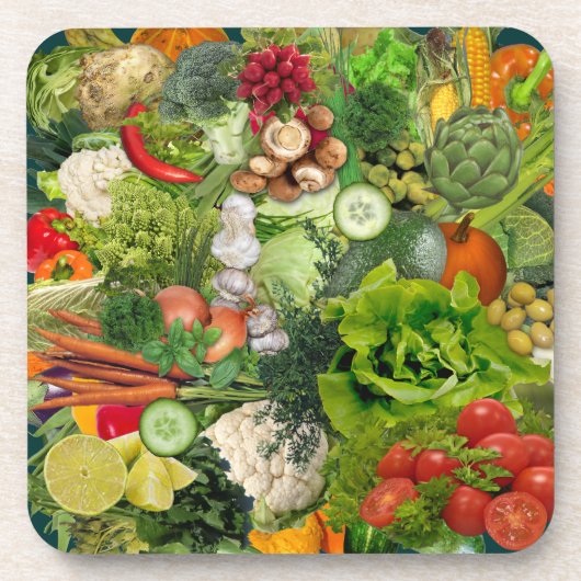 Veggies Getränkeuntersetzer (Vorderseite)