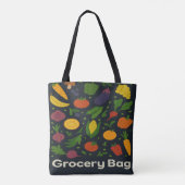 Veggies Grocery Tasche (Rückseite)