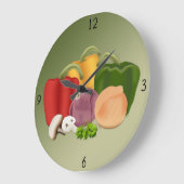 Veggies große Uhr (Winkel)