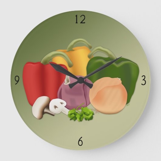 Veggies große Uhr (Vorderseite)
