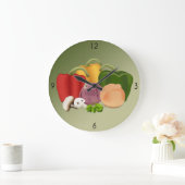 Veggies große Uhr (Zuhause)