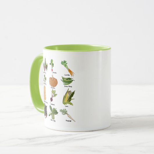 Veggies Herbst Gemüse Tasse (Vorderseite Links)