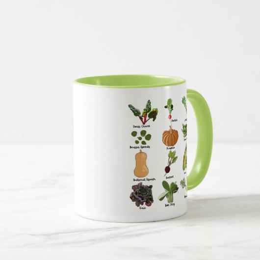 Veggies Herbst Gemüse Tasse (VorderseiteRechts)