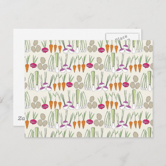 Veggies-Horizontale Postkarten (Vorne/Hinten)