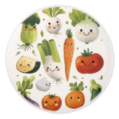 Veggies Keramik Drehknopf Keramikknauf (Vorderseite)