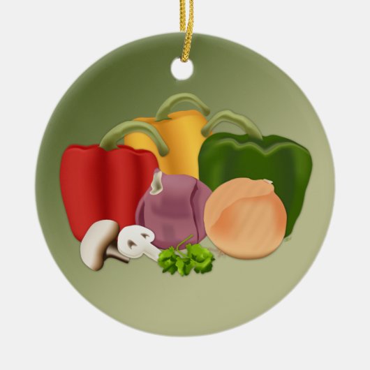 Veggies Keramik Ornament (Vorne)