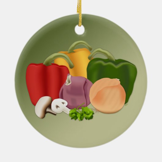 Veggies Keramik Ornament (Hinten)