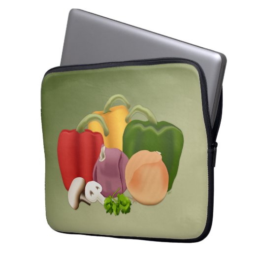 Veggies Laptopschutzhülle (Vorderseite Links)
