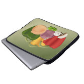 Veggies Laptopschutzhülle (Vorne Knopf)