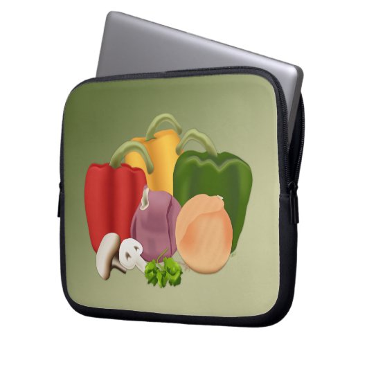 Veggies Laptopschutzhülle (Vorderseite Links)