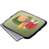 Veggies Laptopschutzhülle (Vorne Knopf)