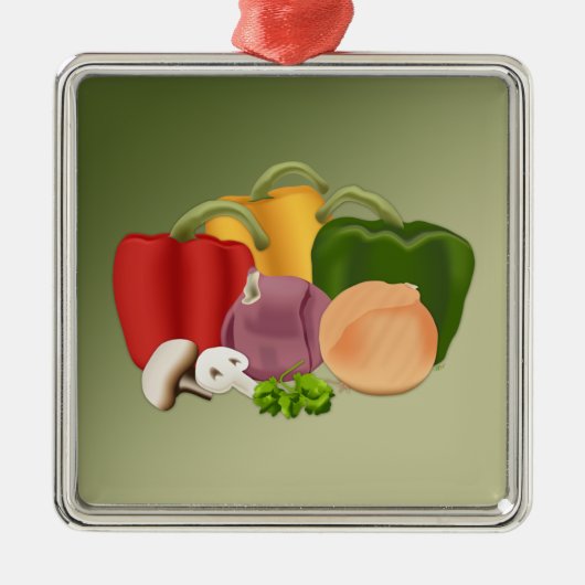 Veggies Ornament Aus Metall (Vorne)