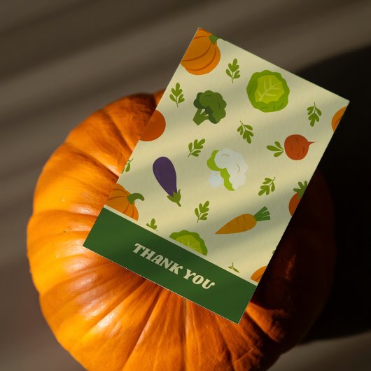 Veggies Pattern Dankeskarte