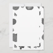 Veggies Pattern Dankeskarte (Rückseite)