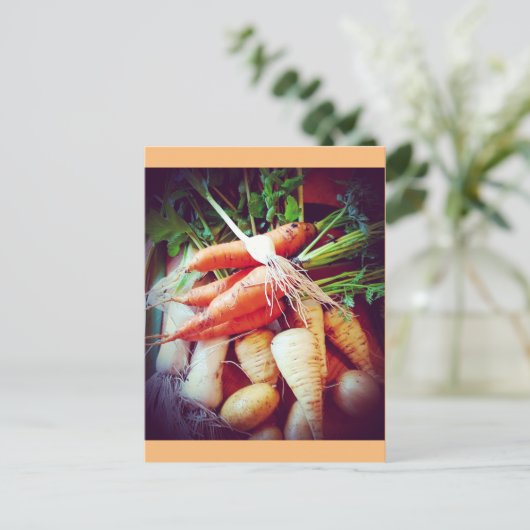 Veggies Postkarte (Stehend Vorderseite)