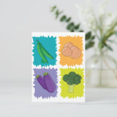 Veggies Postkarte (Stehend Vorderseite)