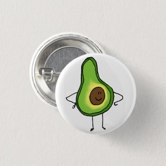Veggies retten den Tagesavocado-Knopf Button (Vorne & Hinten)