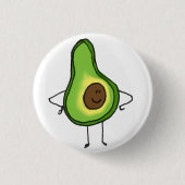 Veggies retten den Tagesavocado-Knopf Button (Vorderseite)