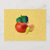 Veggies-Rezept-Karte Postkarte (Vorderseite)