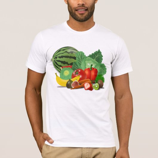 Veggies und Früchte T-Shirt (Vorderseite)