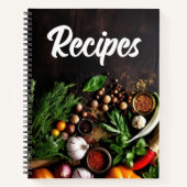 Veggies und Gewürze Recipe Notizblock (Vorderseite)