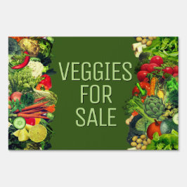 Veggies zum Verkauf Gartenschild