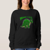 Veggiesaurus Proud Vegan Vegetarian Dinosaurier Sweatshirt (Vorderseite)
