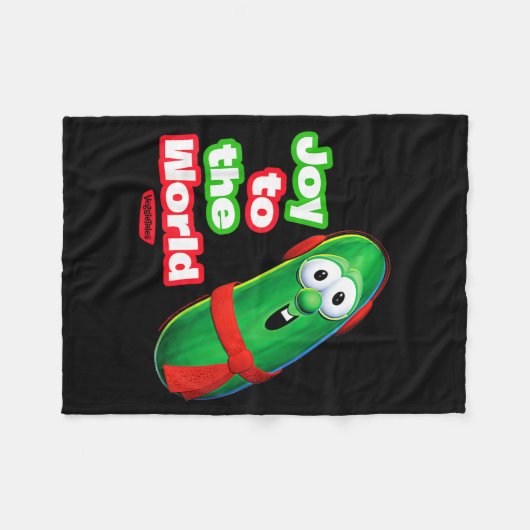 Veggietales Joy To The World Larry The Cuber Fleecedecke (Vorderseite (Horizontal))
