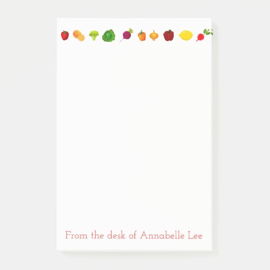 Vegitarian Reihe Post-it Klebezettel (Vorderseite)