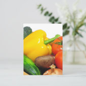 Vegtables in einem Korb Postkarte (Stehend Vorderseite)
