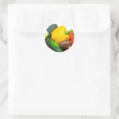 Vegtables in einem Korb Runder Aufkleber (Tasche)
