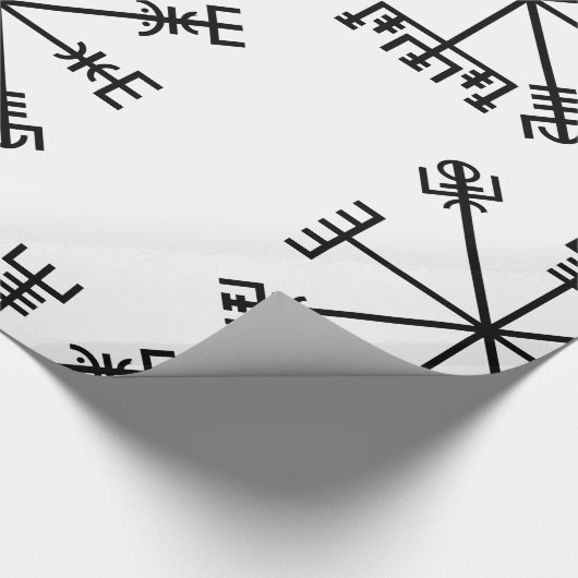 Vegvisier Viking Symbol Geschenkpapier (Ecke)