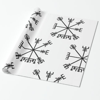 Vegvisier Viking Symbol Geschenkpapier