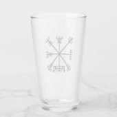 Vegvisier Viking Symbol Glas (Rückseite)