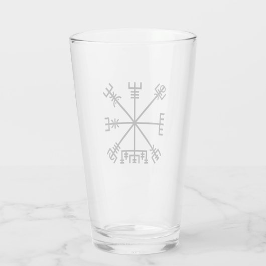 Vegvisier Viking Symbol Glas (Rückseite)