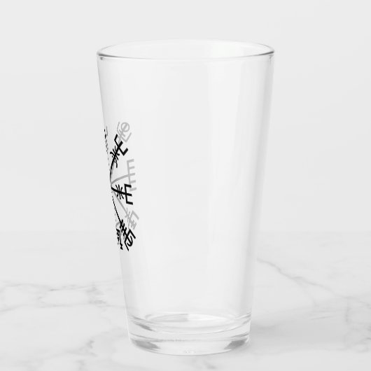 Vegvisier Viking Symbol Glas (Links)