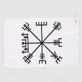 Vegvisier Viking Symbol Golfhandtuch (Horizontal)