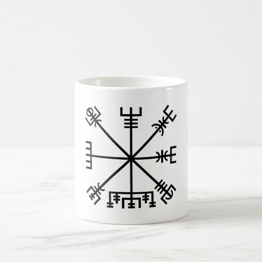 Vegvisier Viking Symbol Kaffeetasse (Mittel)