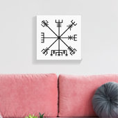 Vegvisier Viking Symbol Leinwanddruck (Insitu (Wohnzimmer))