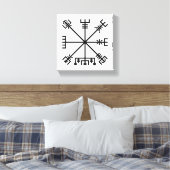 Vegvisier Viking Symbol Leinwanddruck (Insitu (Schlafzimmer))