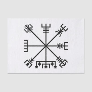 Vegvisier Viking Symbol Seidenpapier